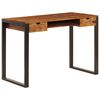 vidaXL Secret&aacute;ria 110x55x78 cm madeira de ac&aacute;cia maci&ccedil;a e a&ccedil;o
