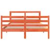 VidaXL Cama sem colch&atilde;o 140x190 cm pinho maci&ccedil;o castanho-mel