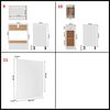 vidaXL 11 pcs conjunto armários de cozinha derivados de madeira Lyon branco