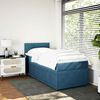 vidaXL Cama boxspring com colch&atilde;o 90x190 cm veludo azul