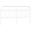 vidaXL Cabeceira de substitui&ccedil;&atilde;o 193 cm metal branco