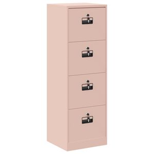 vidaXL Arm&aacute;rio de Arquivo Rosa 44 x 50 x 106.5 cm A&ccedil;o Laminado a Frio