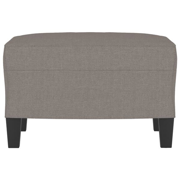 vidaXL Apoio de pés 60x50x41 cm tecido cinza-acastanhado