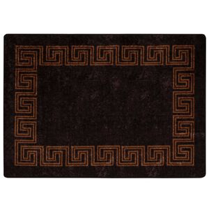 vidaXL Passadeira MARSA Preto 100 x 150 cm Poli&eacute;ster e PVC