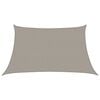 vidaXL Para-sol estilo vela trap&eacute;zio 160 g/m&sup2; 3/4x2 m PEAD cinza-claro