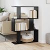 vidaXL Gabinete de Livros Carvalho Preto 70 x 24 x 97 cm