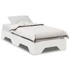 vidaXL Cama sem colch&atilde;o empilh&aacute;veis 90x190 cm madeira maci&ccedil;a branco