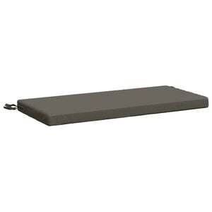 vidaXL Almofada de Banco SOEST 100% Poli&eacute;ster Cinzento 60 x 40 x 5 cm