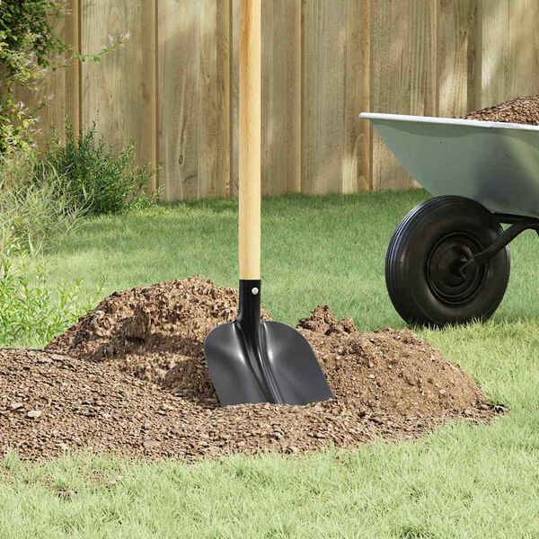 vidaXL Cabe&ccedil;a de P&aacute; 4 pcs Preto 34,5 x 24 cm A&ccedil;o revestido a p&oacute;