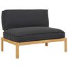 vidaXL Conjunto de Sof&aacute;s com almofada Liso Preto 120 x 92 x 69 cm