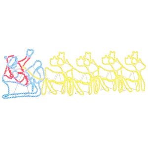 vidaXL Decora&ccedil;&atilde;o de Natal com 1224 LEDs Multicolor 69 x 79 cm PVC