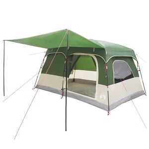 vidaXL Barraca Familiar com telhado Verde 380 x 260 x 190 cm Poli&eacute;ster