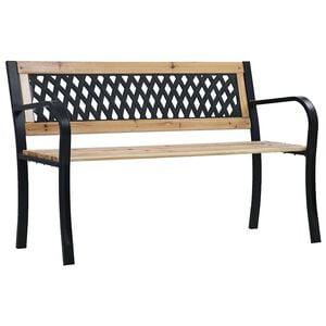 vidaXL Banco de jardim 120 cm madeira