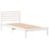 vidaXL Estrutura da Cama Branco 90 x 220 cm Madeira de Pinheiro Sólida