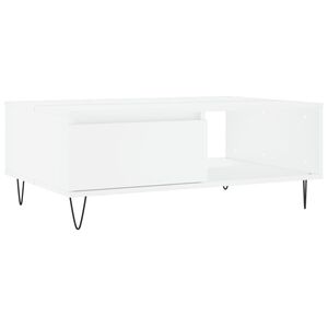vidaXL Mesa de centro 90x60x35 cm derivados de madeira branco