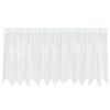 vidaXL Cortina de Renda Branco 100 x 300 cm Poli&eacute;ster