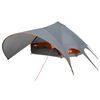 vidaXL Tenda Teepee para 9 Pessoas 9 pessoa Cinza e Laranja