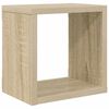 vidaXL Prateleiras parede forma de cubo 6 pcs 22x15x22cm branco/sonoma