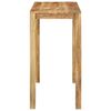 vidaXL Mesa de bar 112x55x108 cm madeira de mangueira maciça