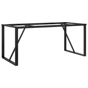 vidaXL Pernas para mesa de jantar estrutura em O a&ccedil;o