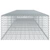 vidaXL Cesto gabi&atilde;o com cobertura 500x100x50 cm ferro galvanizado