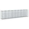 vidaXL Cama elevada de gabi&atilde;o 2 unid. 330 x 50 x 80 cm A&ccedil;o Galvanizado