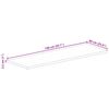 vidaXL Tampo de mesa retangular 140x60x2,5cm madeira recuperada maci&ccedil;a