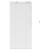 vidaXL Cortina Veneziana Branco 65 x 130 cm 35 mm