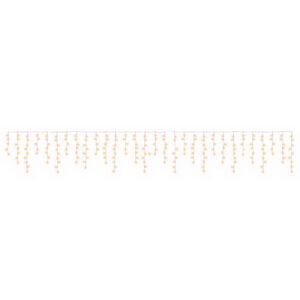 vidaXL Cortina de luzes 798 LED Branco quente 2000 x 72 cm