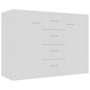 vidaXL Aparador 88x30x65 cm contraplacado branco