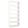 vidaXL Estante/divis&oacute;ria 80x30x199,5 cm madeira de pinho maci&ccedil;a branco