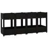 vidaXL Canteiro elevado 160x40x71 cm polipropileno