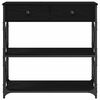 vidaXL Mesa de Console Carvalho preto 75 x 28 x 75 cm