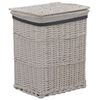 vidaXL Cesto de roupa suja salgueiro branco