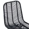 vidaXL Cadeira de jantar 2 pcs Preto 44 x 47 x 85 cm Rattan e Ferro