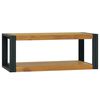 vidaXL Arm&aacute;rio de parede p/ casa de banho 90x45x35 cm teca maci&ccedil;a