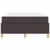 vidaXL Estrutura da Cama com colch&atilde;o Marrom Escuro 120 x 200 cm tecido