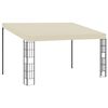 vidaXL Gazebo de montagem na parede 3x4 m tecido creme