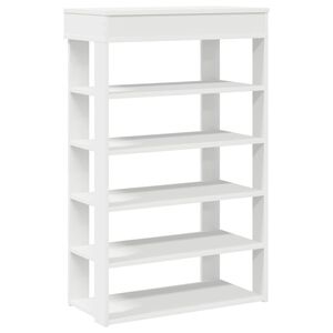 vidaXL Sapateira 60x30x98 cm derivados de madeira branco