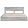 vidaXL Cama com Armazenamento com cabeceira Cinza Sonoma 180 x 200 cm