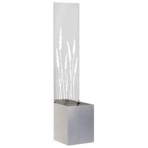 vidaXL Tela de Privacidade para Jardim Fretwork Prata 32 x 32 x 150 cm