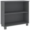 vidaXL Aparador HAMAR 85x35x80 cm pinho maci&ccedil;o cinza-escuro