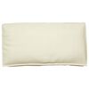 vidaXL Almofada Creme 120 x 60 x 12 cm Tecido Oxford