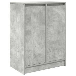 vidaXL Sapateira 57x34x76 cm derivados de madeira cinzento cimento