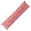 vidaXL Almofada com travesseiro HEERLEN Rosa 40 x 145 cm Veludo