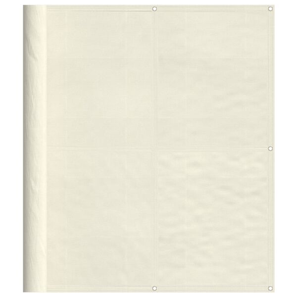 vidaXL Tela de varanda 120x700 cm 100% poli&eacute;ster oxford creme