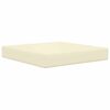 vidaXL Almofada para Sof&aacute; Externo 2 pcs Creme Poli&eacute;ster