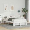 vidaXL Estrutura da Cama com cabeceira Branco 120 x 190 cm