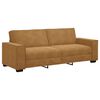 vidaXL Sof&aacute; de 3 lugares 220x78x84 cm veludo castanho