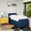 vidaXL Cama com molas/colchão 90x190 cm tecido azul